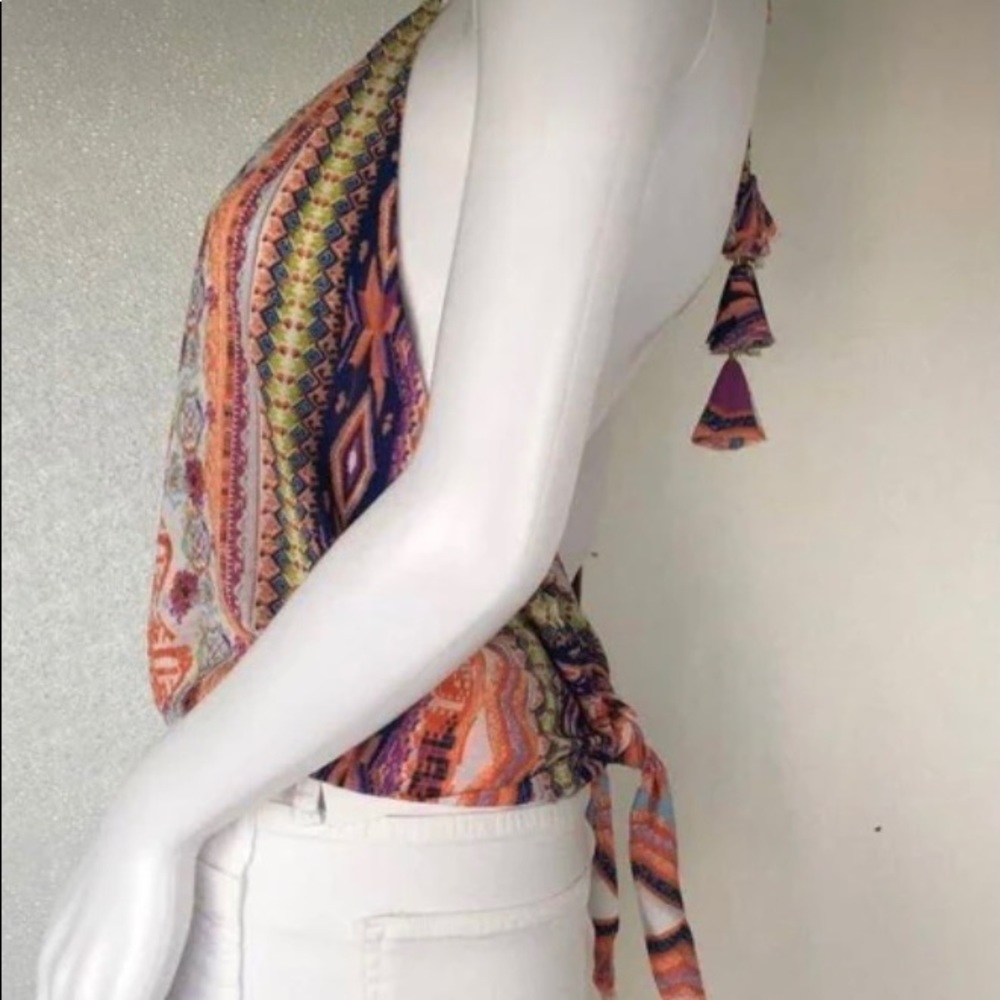 Ramy Brook printed halter top/coverup - Picture 3 of 8